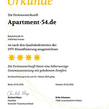 54 - 4 Sterne In 公寓 *