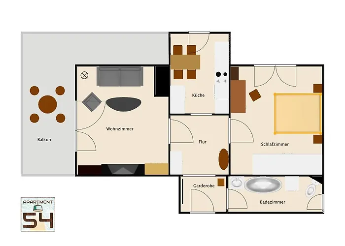 54 - 4 Sterne In Apartment *